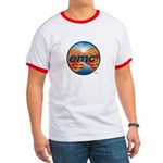 Mens Ringer Center Logo Tee