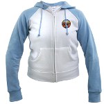 Baby Blue Women's Raglan Hoodie